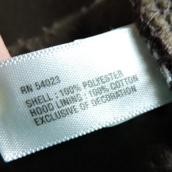 GAP KIDS zip up hoodie sz XL (12) brown & pink - Picture 7 of 8